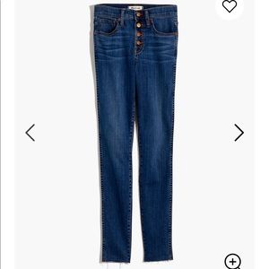 Madewell High Rise Button Fly Jeans
